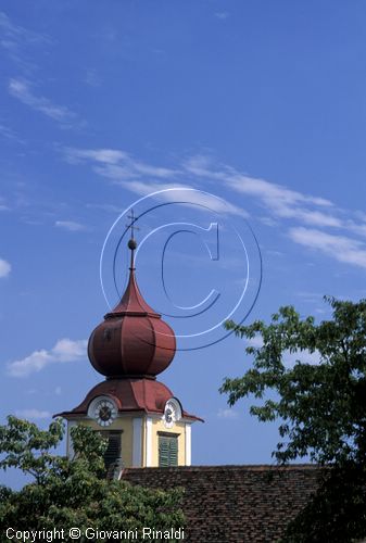 AUSTRIA - BURGENLAND - Riegersburg - il campanile della chiesa parrocchiale