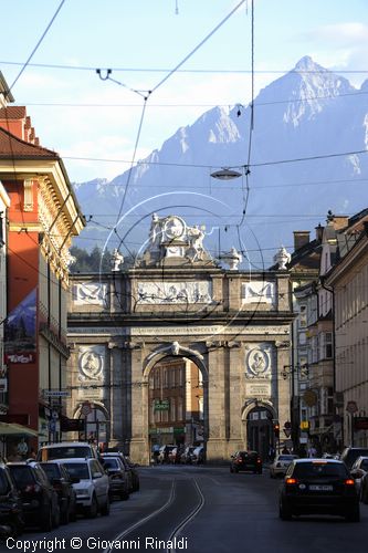 Austria - Innsbruck - Maria Theresien strasse - Triumphpforte