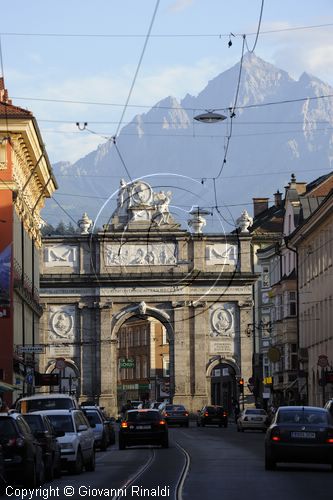 Austria - Innsbruck - Maria Theresien strasse - Triumphpforte