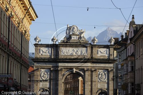 Austria - Innsbruck - Maria Theresien strasse - Triumphpforte