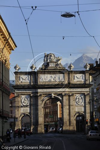 Austria - Innsbruck - Maria Theresien strasse - Triumphpforte