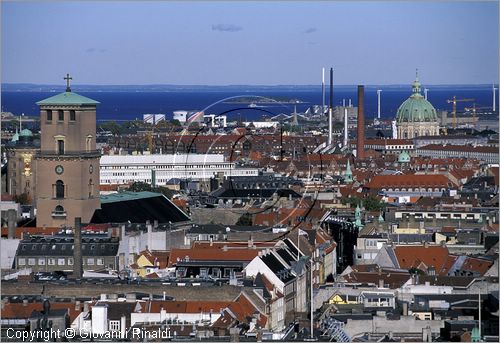 DENMARK - DANIMARCA - COPENHAGEN - veduta della citt dall'alto dell'Hotel Radisson Sas Royal