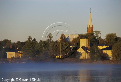 FINLAND - FINLANDIA - KRISTINESTAD - veduta all'alba