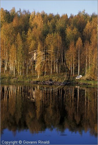 FINLAND - FINLANDIA - Lago Miekoyarvi (Pessalompolo) sulla strada tra Aavasaksa e Rovaniemi