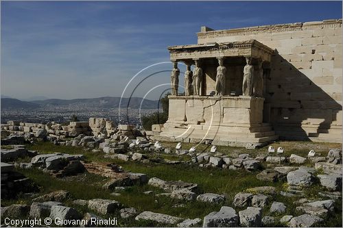GREECE - ATENE - ATHENS - Acropoli - Acropolis - Eretteo - Erechtheum - Loggia delle Cariatidi -  Caryatid - Kariathide