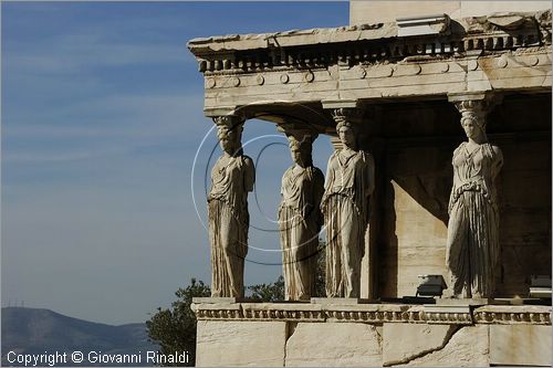 GREECE - ATENE - ATHENS - Acropoli - Acropolis - Eretteo - Erechtheum - Loggia delle Cariatidi -  Caryatid - Kariathide