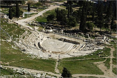 GREECE - ATENE - ATHENS - Acropoli - Acropolis - il teatro di Dionisio ai piedi della collina