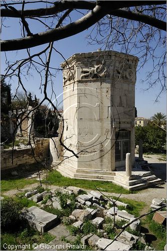 GREECE - ATENE - ATHENS - Agor Romana - the Roman Agora - la torre dei venti (Aerides) - racchiude l'orologio idraulico di Kyrrhestos (I secolo a.C.)