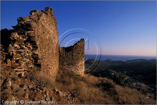 GREECE - CHIOS ISLAND (GRECIA - ISOLA DI CHIOS) - Volissos - resti del castello