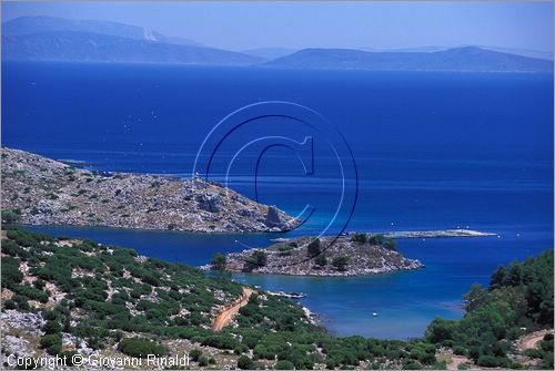 GREECE - CHIOS ISLAND (GRECIA - ISOLA DI CHIOS) - veduta del Golfo di Langada