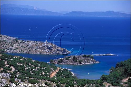 GREECE - CHIOS ISLAND (GRECIA - ISOLA DI CHIOS) - veduta del Golfo di Langada