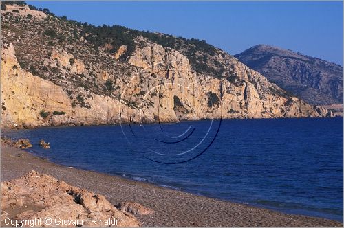 GREECE - CHIOS ISLAND (GRECIA - ISOLA DI CHIOS) - la costa occidentale tra Elinda e Methoi