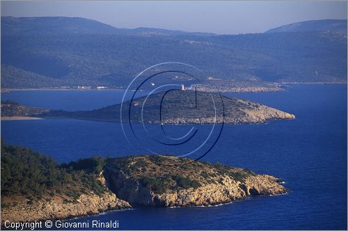 GREECE - CHIOS ISLAND (GRECIA - ISOLA DI CHIOS) - la costa occidentale presso Elinda