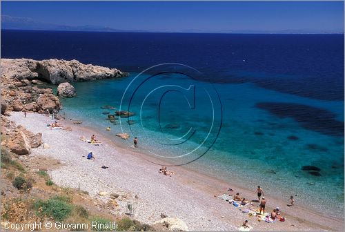 GREECE - CHIOS ISLAND (GRECIA - ISOLA DI CHIOS) - spiaggia sulla costa orientale tra Langada e Vrondados