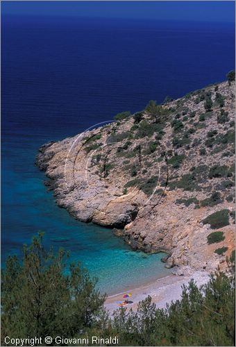 GREECE - CHIOS ISLAND (GRECIA - ISOLA DI CHIOS) - la costa occidentale tra Elinda e Lithi