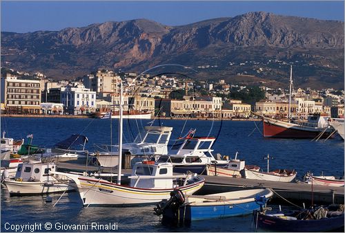 GREECE - CHIOS ISLAND (GRECIA - ISOLA DI CHIOS) - veduta della citt di Chios dal porto turistico