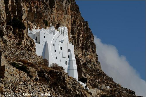 GRECIA - GREECE - Isole Cicladi - Amorgos - costa orientale - monastero Moni Hozoviotissis