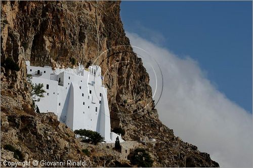 GRECIA - GREECE - Isole Cicladi - Amorgos - costa orientale - monastero Moni Hozoviotissis