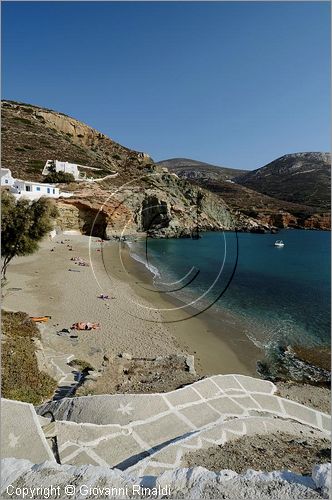 GRECIA - GREECE - Isole Cicladi - Folegandros - costa sud ovest - Vathy Bay - Angali