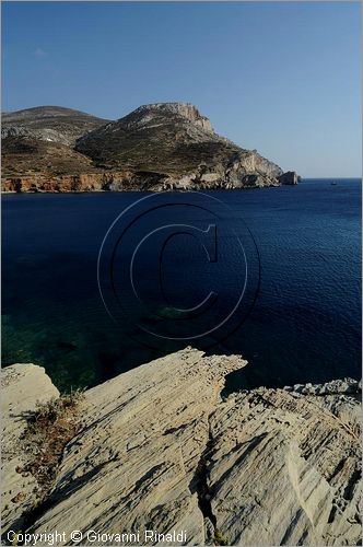 GRECIA - GREECE - Isole Cicladi - Folegandros - costa sud ovest - Vathy Bay