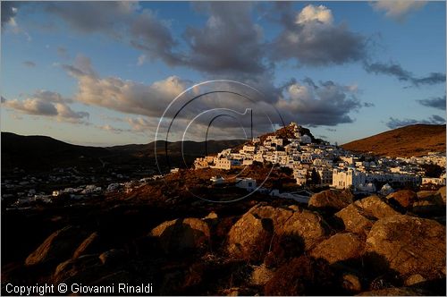 GRECIA - GREECE - Isole Cicladi - Ios - Chora - veduta al tramonto