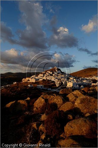 GRECIA - GREECE - Isole Cicladi - Ios - Chora - veduta al tramonto