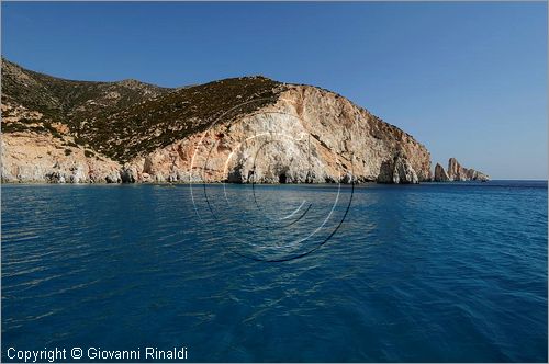 GRECIA - GREECE - Isole Cicladi - Polyeghos - costa sud - Fykiadha beach