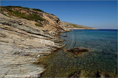 GRECIA - GREECE - Isole del Dodecaneso - Dodecanese Islands - Isola di Agatonissi (Agathonisi) - la costa sud tra capo Gourna e capo Protali
