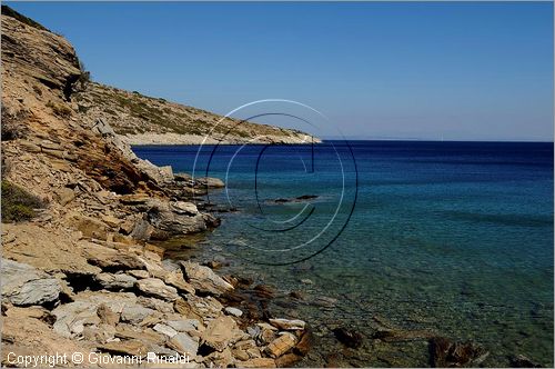 GRECIA - GREECE - Isole del Dodecaneso - Dodecanese Islands - Isola di Agatonissi (Agathonisi) - la costa sud tra capo Gourna e capo Protali