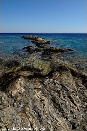 GRECIA - GREECE - Isole del Dodecaneso - Dodecanese Islands - Isola di Agatonissi (Agathonisi) - la costa sud tra capo Gourna e capo Protali