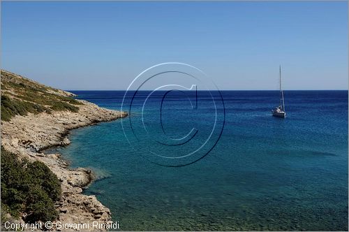 GRECIA - GREECE - Isole del Dodecaneso - Dodecanese Islands - Isola di Agatonissi (Agathonisi) - la costa sud tra capo Gourna e capo Protali