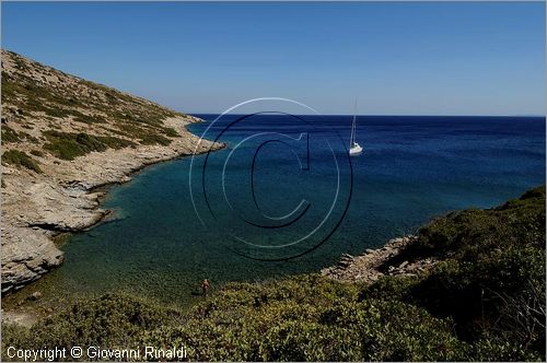 GRECIA - GREECE - Isole del Dodecaneso - Dodecanese Islands - Isola di Agatonissi (Agathonisi) - la costa sud tra capo Gourna e capo Protali