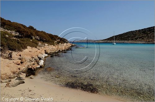 GRECIA - GREECE - Isole del Dodecaneso - Dodecanese Islands - Isola di Lipsi - Lipsos - Leipsi - Plathis Gialos beach