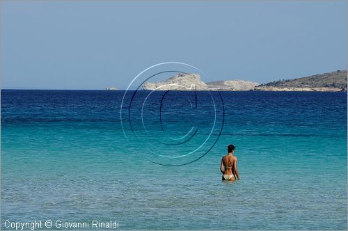 GRECIA - GREECE - Isole del Dodecaneso - Dodecanese Islands - Isola di Lipsi - Lipsos - Leipsi - Plathis Gialos beach