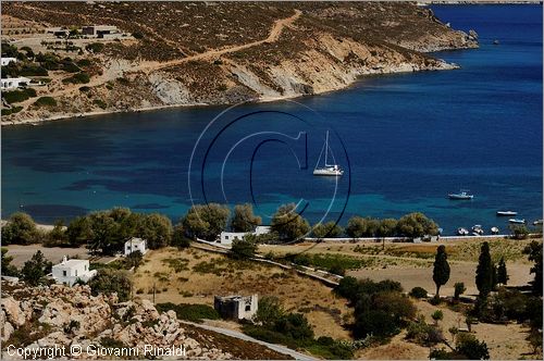 GRECIA - GREECE - Isole del Dodecaneso - Dodecanese Islands - Isola di Patmos - veduta da Aghrio Livadhi Beach