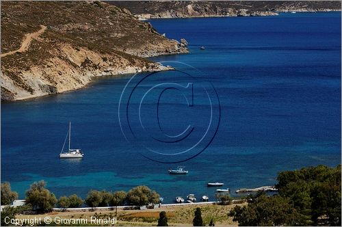 GRECIA - GREECE - Isole del Dodecaneso - Dodecanese Islands - Isola di Patmos - veduta da Aghrio Livadhi Beach