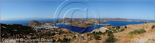 GRECIA - GREECE - Isole del Dodecaneso - Dodecanese Islands - Isola di Patmos - veduta dalla strada che porta alla Hora