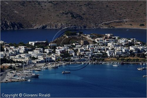 GRECIA - GREECE - Isole del Dodecaneso - Dodecanese Islands - Isola di Patmos - veduta dalla strada che porta alla Hora