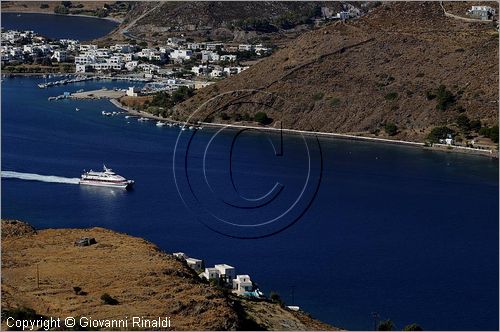 GRECIA - GREECE - Isole del Dodecaneso - Dodecanese Islands - Isola di Patmos - veduta dalla strada che porta alla Hora