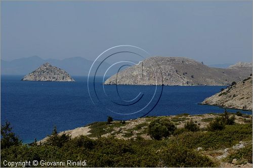 GRECIA - GREECE - Isole del Dodecaneso - Dodecanese Islands - Isola di Simi - Symi - Agios Emilianos nella baia di Skomisa