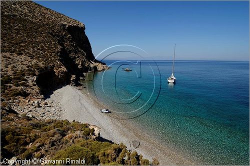 GRECIA - GREECE - Isole del Dodecaneso - Dodecanese Islands - Isola di Tilos - costa est - Lendi beach