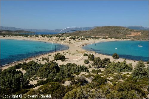 GRECIA - GREECE - Ionio Meridionale - Isola di Elafonisos - costa sud - Ormos Sarakiniko e Ormos Frangos