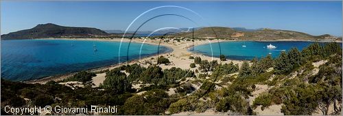 GRECIA - GREECE - Ionio Meridionale - Isola di Elafonisos - costa sud - Ormos Sarakiniko e Ormos Frangos