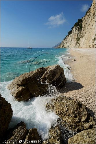 GRECIA - GREECE - Isole Ionie - Ionian Islans - Lefkada (Lefkas - Levkas) costa occidentale tra Porto Katsiki e Egremni