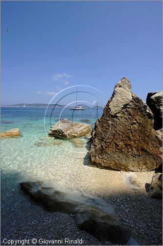 GRECIA - GREECE - Isole Ionie - Ionian Islans - Antipaxos (Antipaxi) - costa nord occidentale tra Capo Katovrika e Capo Stamateli