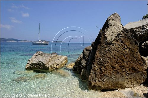 GRECIA - GREECE - Isole Ionie - Ionian Islans - Antipaxos (Antipaxi) - costa nord occidentale tra Capo Katovrika e Capo Stamateli