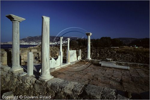 GREECE (Dodecanese) Karpathos Island - GRECIA (Dodecanneso) Isola di Scarpanto - resti della basilica cristiana di Ayia Photeini (VI secolo)