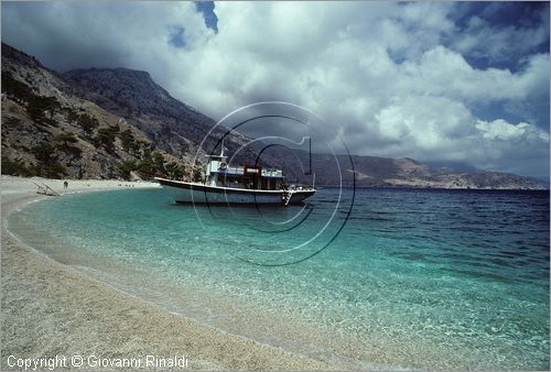 GREECE (Dodecanese) Karpathos Island - GRECIA (Dodecanneso) Isola di Scarpanto - la spiaggia di Apella sulla costa orientale