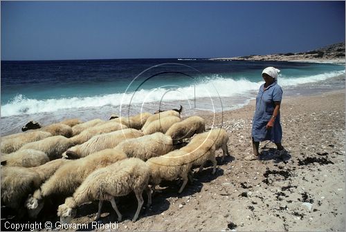 GREECE (Dodecanese) Karpathos Island - GRECIA (Dodecanneso) Isola di Scarpanto - la spiaggia a sud di Lefkos sulla costa occidentale