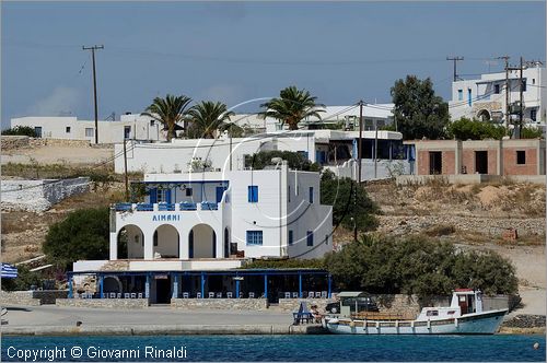 GRECIA - GREECE - Piccole Cicladi  - Minor Cyclades - Koufonisia - Pato Koufonisia (Koufonisi) - costa sud ovest - Ammos Bay e il porto